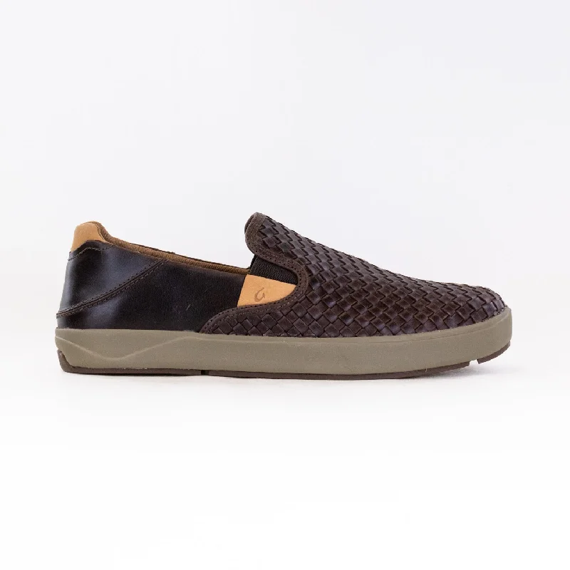 Olukai Lae'ahi Lauhala (Men's) - Dark Wood