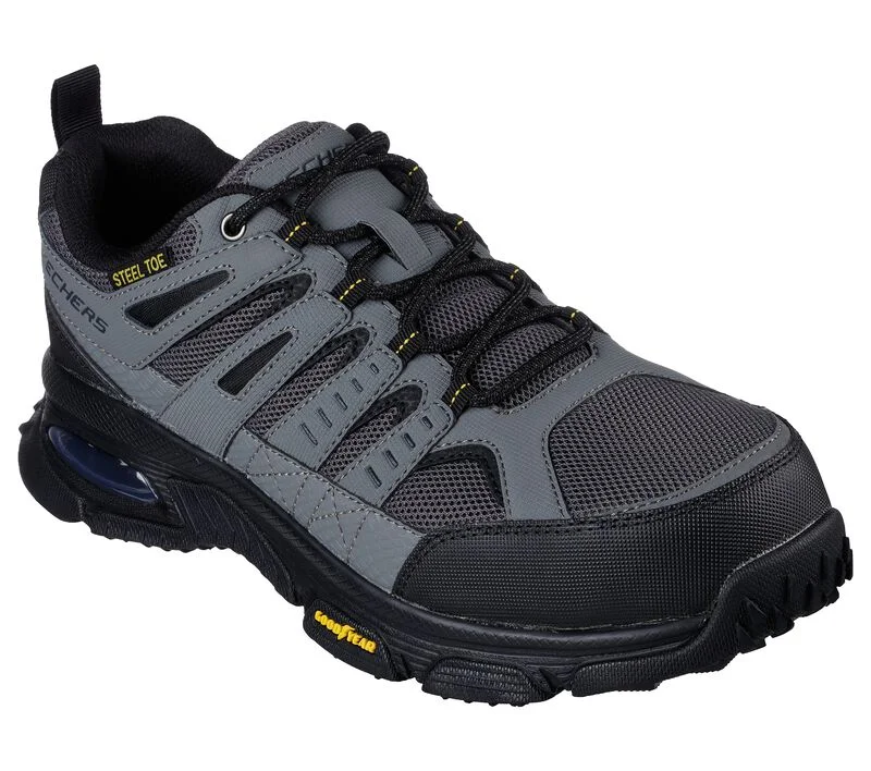 Skechers Work Skech-Air Envoy Steel Toe Arcket Gray Black Men's