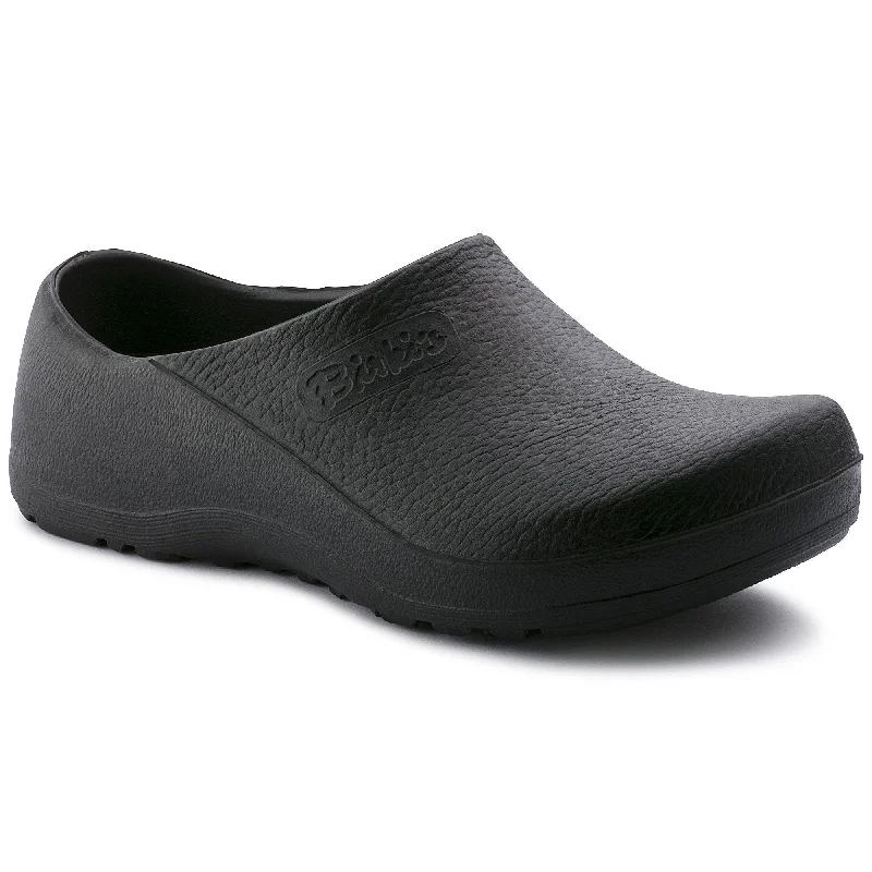 BIRKENSTOCK PROFI-BIRKI BLACK POLYURETHANE UNISEX