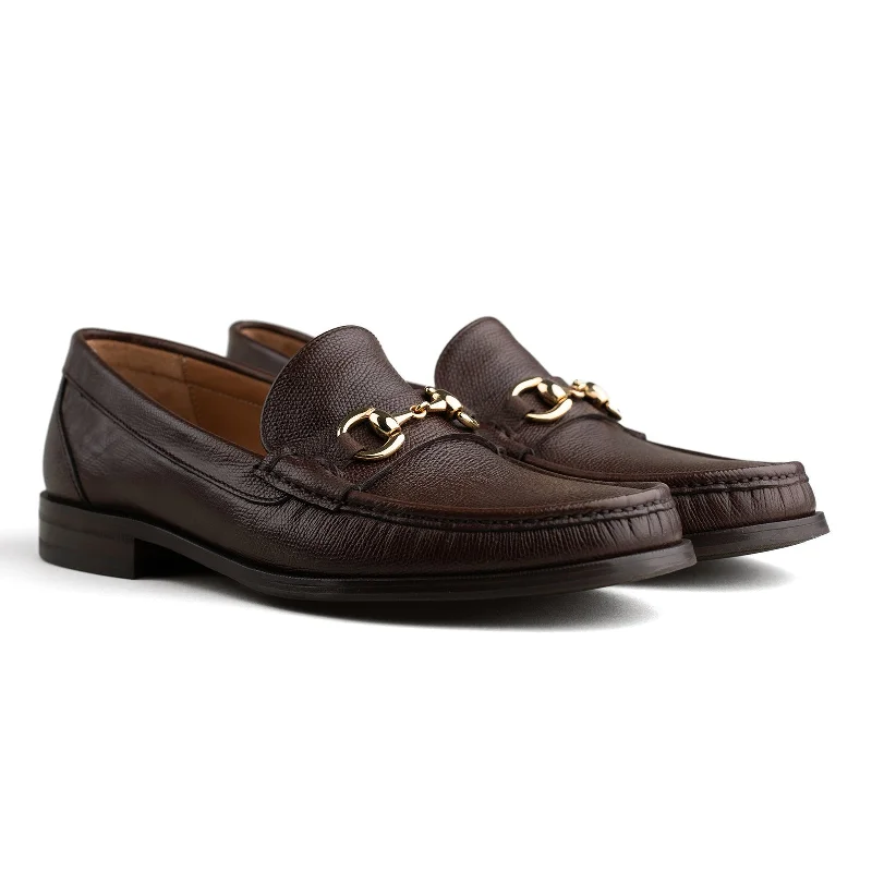 Bologna Bit Loafer - Brown Grain Leather