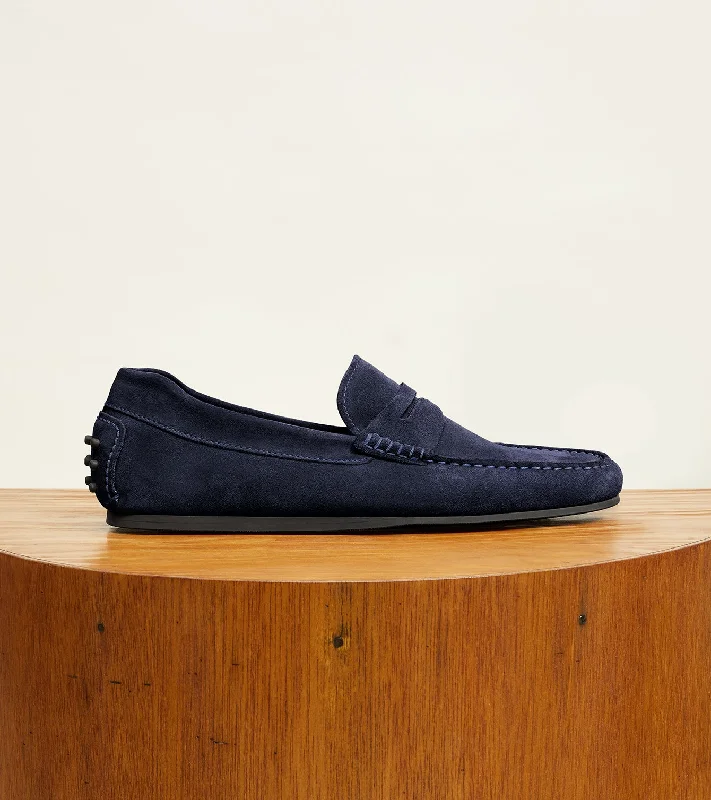 Navy Suede