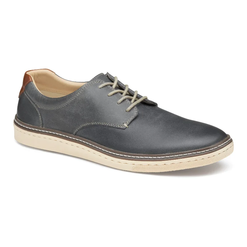 Johnston & Murphy McGuffey Plain Toe Gray Oiled Men's