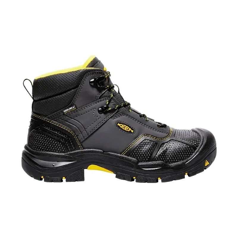 Trendy Lace-Up Boots KEEN Utility Men's Logandale Mid Waterproof Steel Toe Work Boot - Raven/Black Trendy Lace-Up Boots KEEN Utility Men's Logandale Mid Waterproof Steel Toe Work Boot - Raven/Black