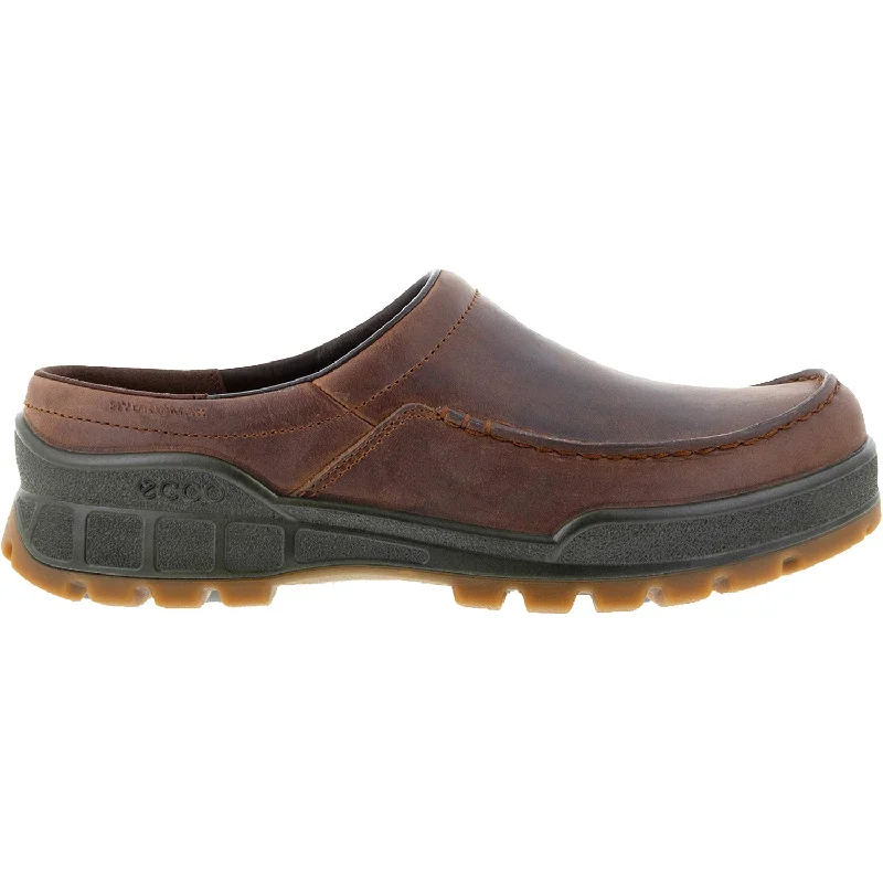 Men's Ecco Track 25 Clog Cocoa Brown Leather