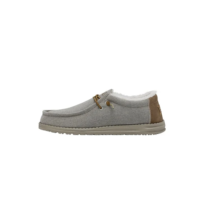 Mens Hey Dude Wally Herringbone in Grey