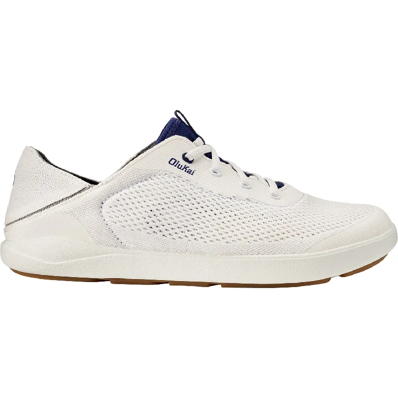 Men's OluKai Moku Pae Bright White/Pacifica Mesh