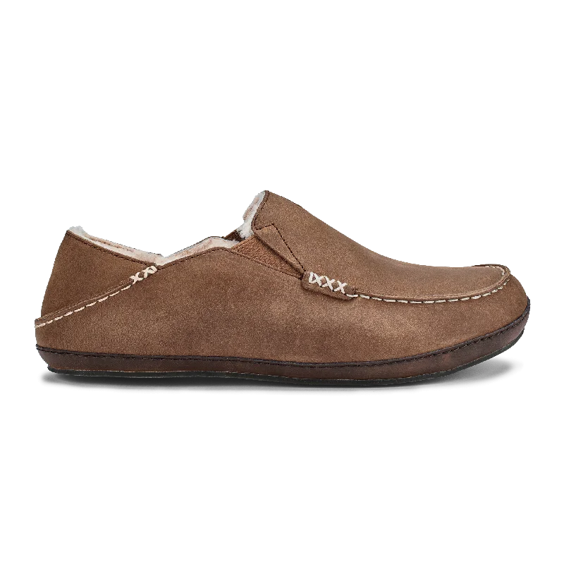 Moloā Slipper - Toffee / Dark Wood