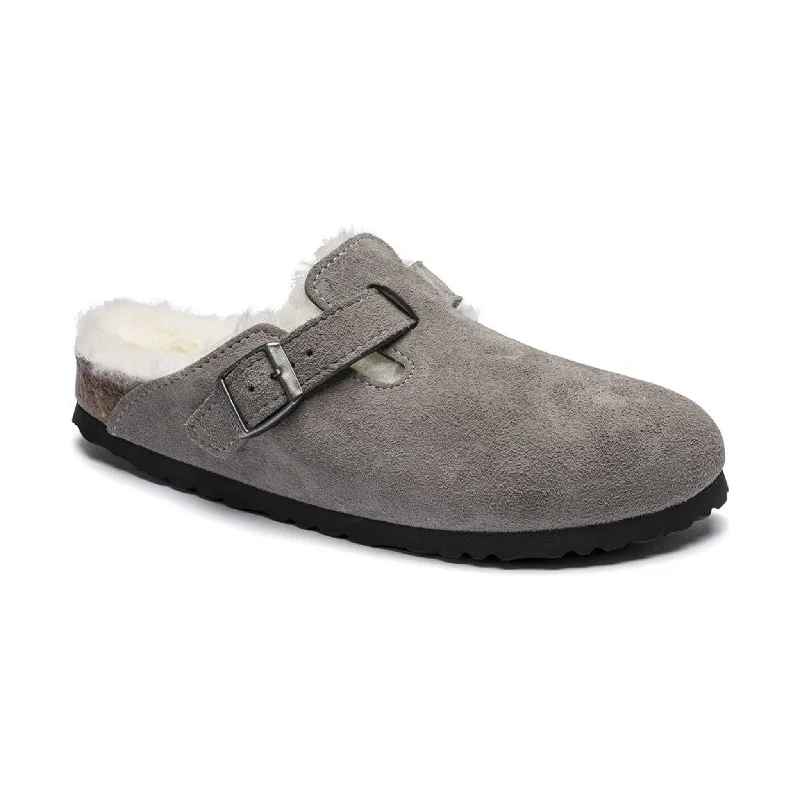 Birkenstock Boston Shearling - Stone Coin Natural