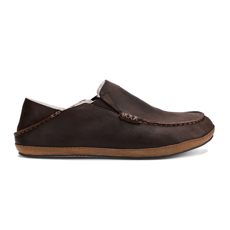 Olukai Moloa Slipper Dark Wood Men's