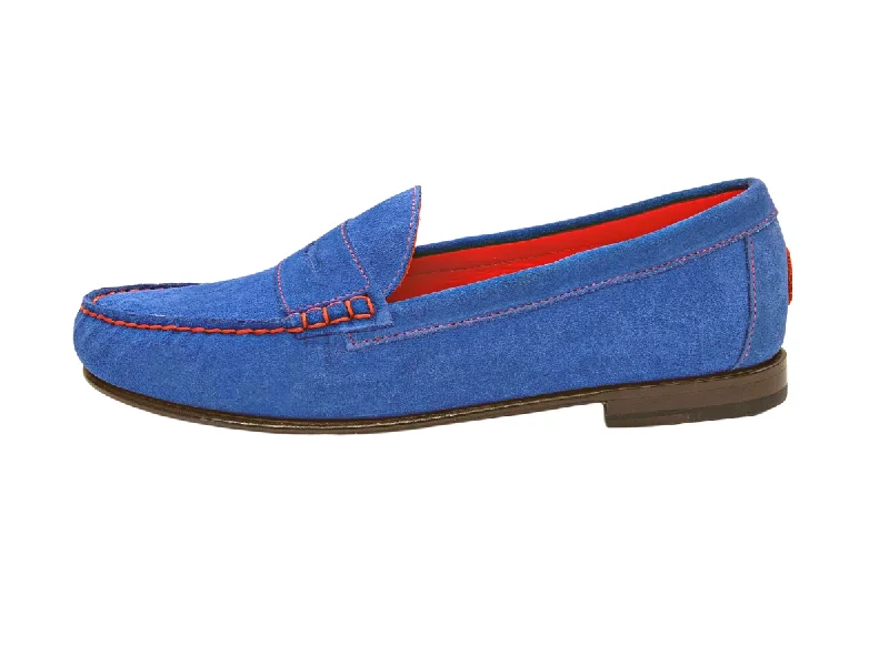 The Blue Suedes Penny Loafer Shoe