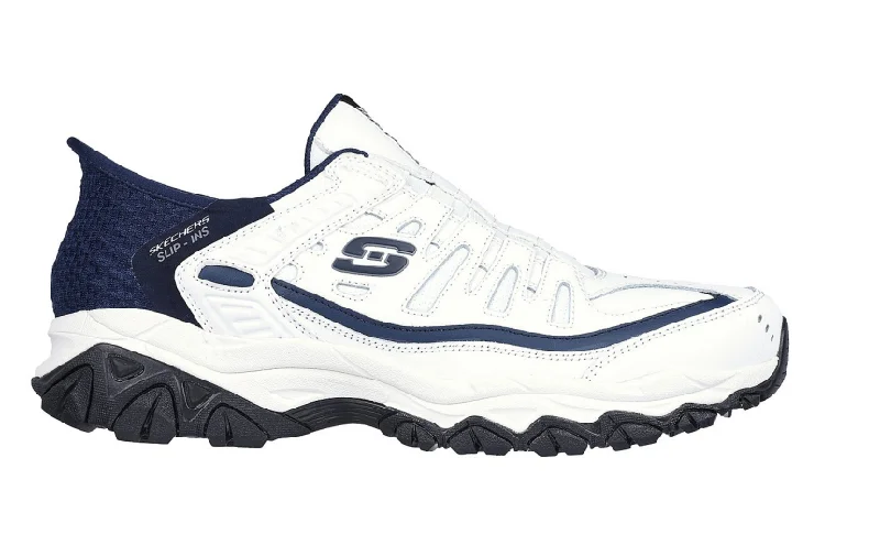 Skechers Slip-Ins After Burn Grill Captain White Navy Men's