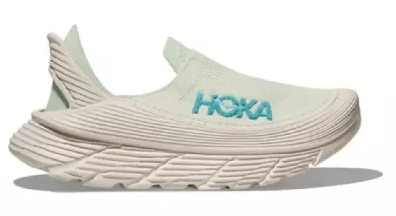 UNISEX HOKA RESTORE TC SLIP ON SHOE | FROST / CLOUDLESS