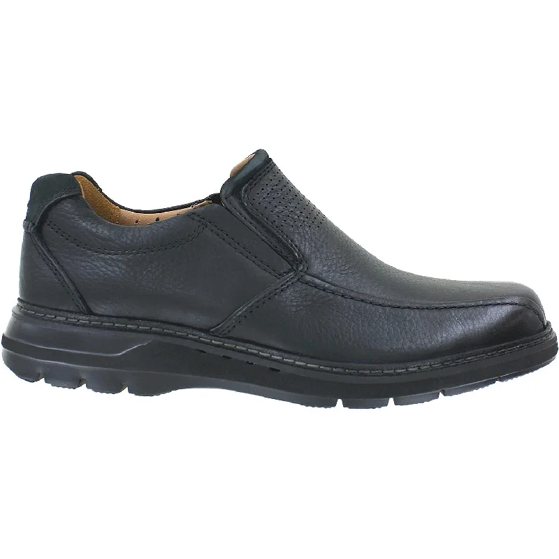 Men's Clarks Un Ramble Step Black Leather