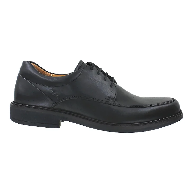 Men's Ecco Holton Apron Toe Tie Black Leather