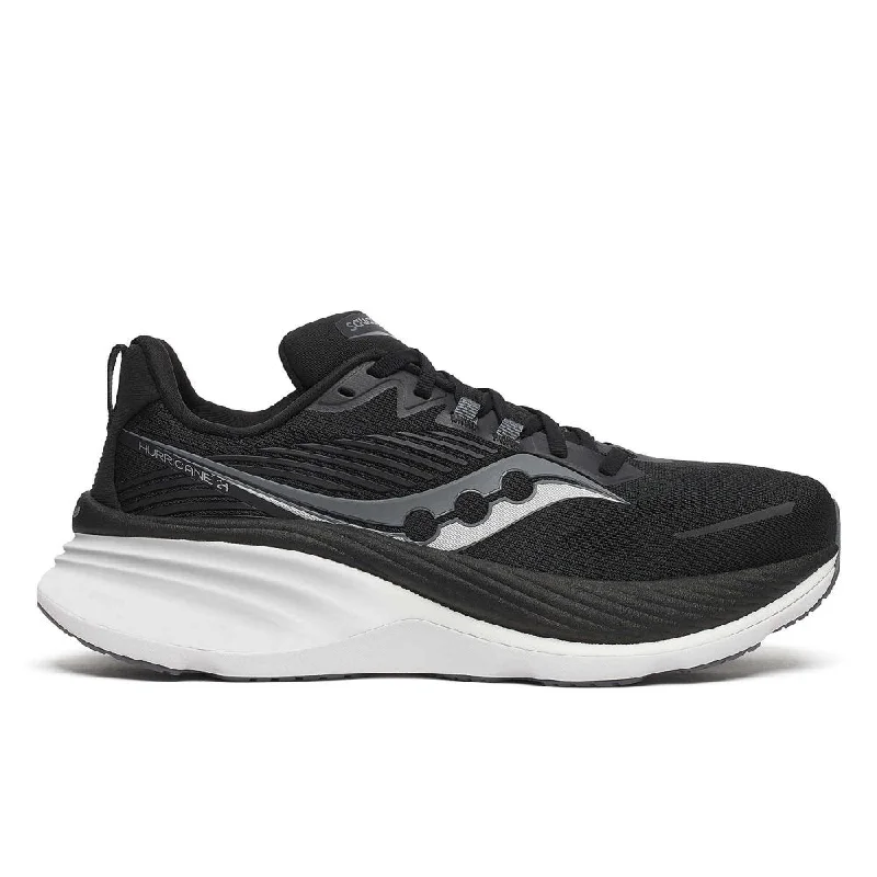 Trendy Formal Shoes Saucony Men's Hurricane 24 - Black/Carbon