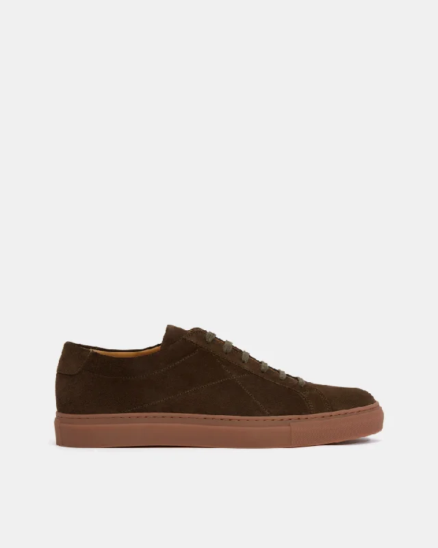 Green Olive Suede Sneaker